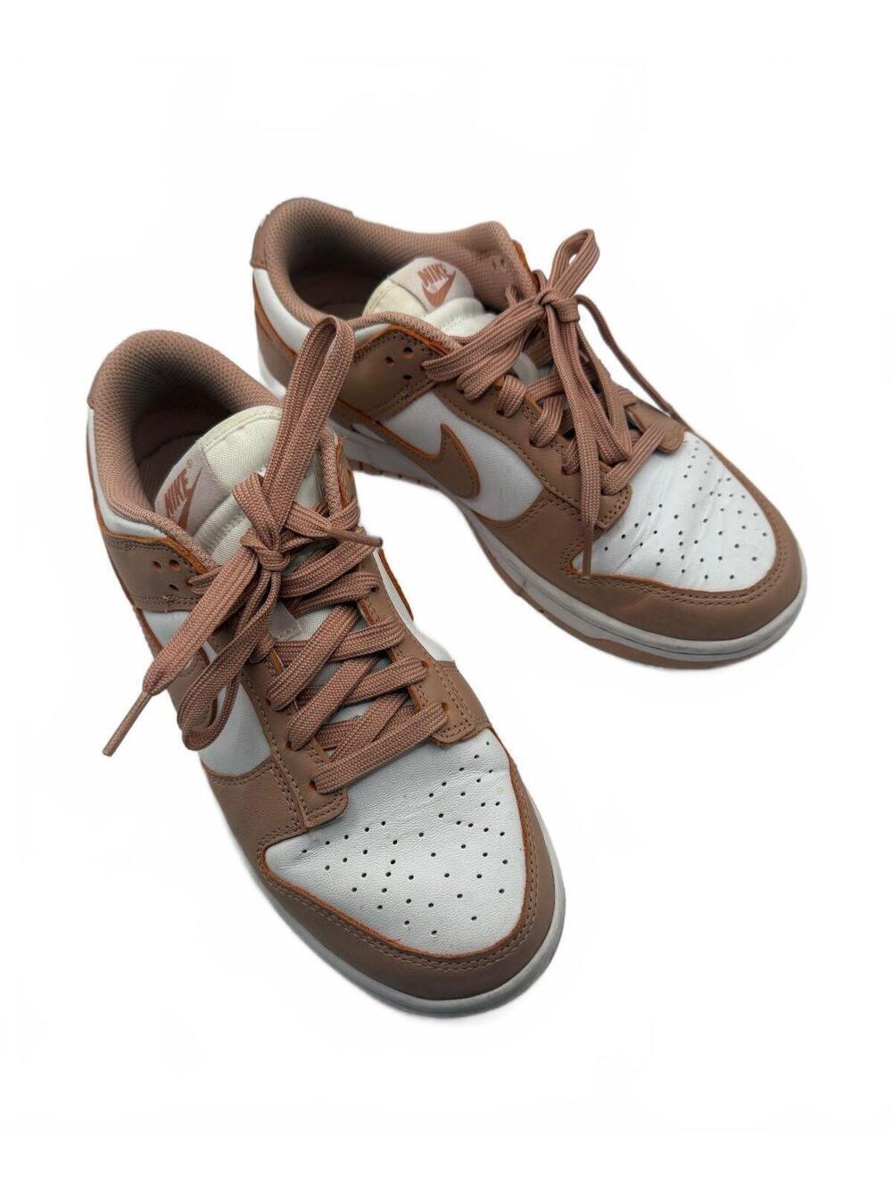 Nike Dunk Low Women's US 8 UK 5.5 White Tan Sneakers